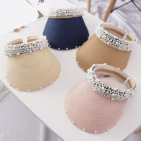 summer beautiful girl handmade pearl beach straw hat empty shade seaside holiday cap women, Black;white
summer beautiful girl handmade pearl beach straw hat empty shade seaside holiday cap women, Black;white