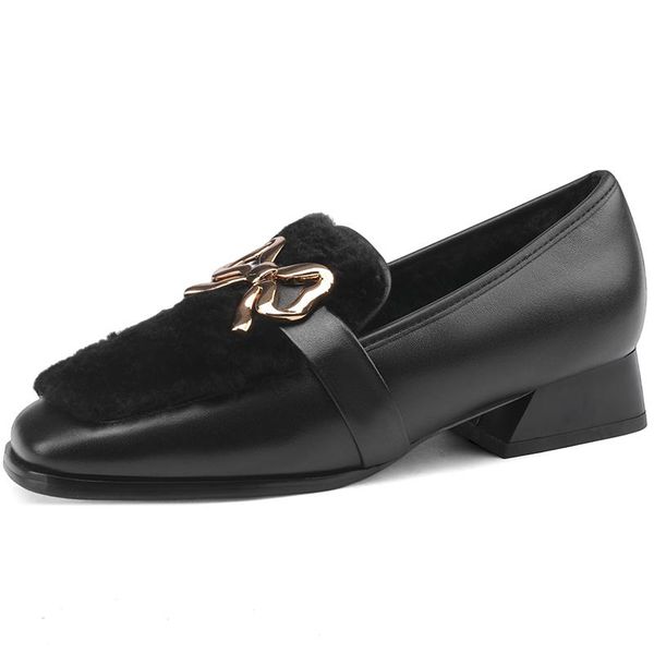 dress shoes autumn winter women pumps round toe mary janes elegant genuine leather footwear casual soft wool b32, Black
dress shoes autumn winter women pumps round toe mary janes elegant genuine leather footwear casual soft wool b32, Black