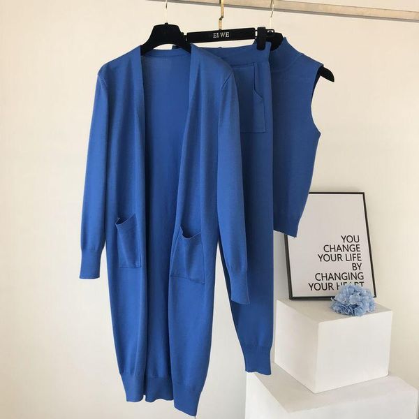 women's two piece pants 2021 autumn/winter european and american style gentle fair lady simple long coat + vest casual three-piece, White
women's two piece pants 2021 autumn/winter european and american style gentle fair lady simple long coat + vest casual three-piece, White