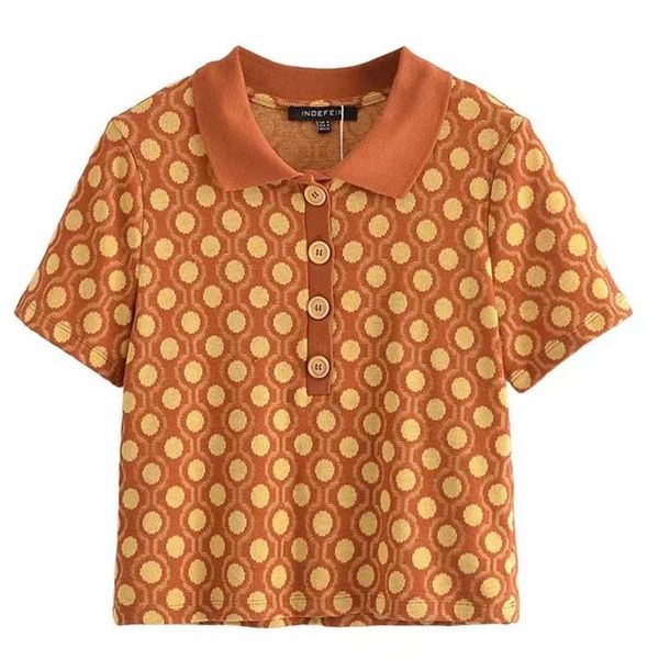 women's polos onebling 2021 summer geometric print casual shirt short sleeve button front women knitted crop female tees, White
women's polos onebling 2021 summer geometric print casual shirt short sleeve button front women knitted crop female tees, White