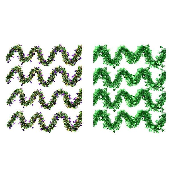 decorative flowers & wreaths 4 pack mardi gras tinsel garland metallic festooning hanging tree ornaments for party decorations
decorative flowers & wreaths 4 pack mardi gras tinsel garland metallic festooning hanging tree ornaments for party decorations