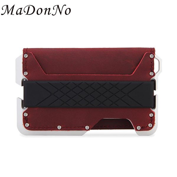 card holders genuine leather aluminium rfid holder men slim minimalist wallet pocket bank cardholder case male smart red, Brown;gray
card holders genuine leather aluminium rfid holder men slim minimalist wallet pocket bank cardholder case male smart red, Brown;gray