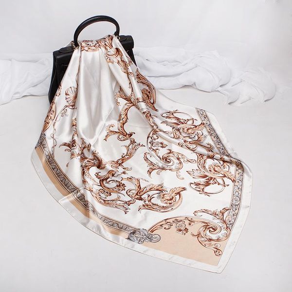 scarves 90*90cm bandanna silky scarf women square head hijab ladies satin shawl wrap female beach towel wj-01e, Blue;gray
scarves 90*90cm bandanna silky scarf women square head hijab ladies satin shawl wrap female beach towel wj-01e, Blue;gray