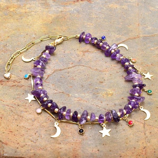 beaded, strands bohemian double strand ametyst anklet bracelet for women beach star moon pendant 2 layers chain girls jewelry, Black
beaded, strands bohemian double strand ametyst anklet bracelet for women beach star moon pendant 2 layers chain girls jewelry, Black