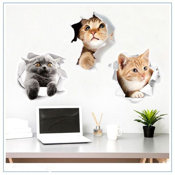 wall stickers tn creative cat 3d personalized refrigerator notebook toilet pvc mural art animals decor poster
wall stickers tn creative cat 3d personalized refrigerator notebook toilet pvc mural art animals decor poster