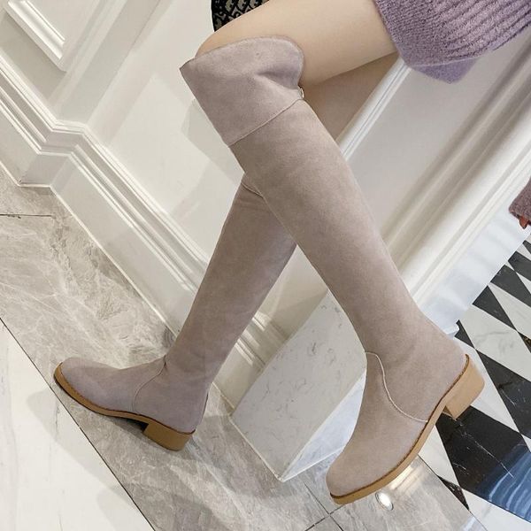 boots women's natural suede leather back zip flats winter warm plush black slim over the knee round toe casual long shoes
boots women's natural suede leather back zip flats winter warm plush black slim over the knee round toe casual long shoes