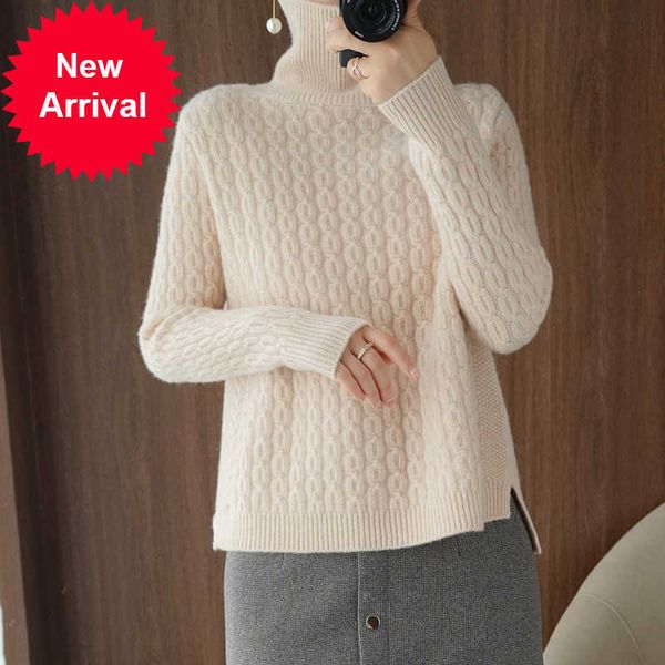 100% wool winter clothes solid color knitted fashion turtleneck pullover asymmetry stripe women's sweater, White;black
100% wool winter clothes solid color knitted fashion turtleneck pullover asymmetry stripe women's sweater, White;black