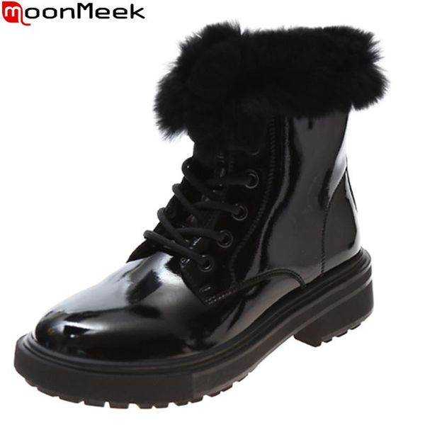 boots moonmeek 2021 arrival women genuine leather ankle for woman low heel roudn toe keep warm snow black
boots moonmeek 2021 arrival women genuine leather ankle for woman low heel roudn toe keep warm snow black
