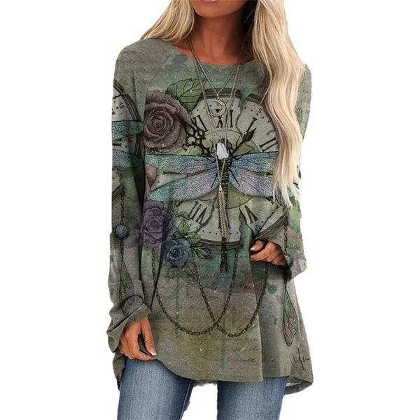 women's fashion t shirts printing casual round neck loose long sleeve pullover t-shirt female streetwear vintage tee shirts 210317, White
women's fashion t shirts printing casual round neck loose long sleeve pullover t-shirt female streetwear vintage tee shirts 210317, White