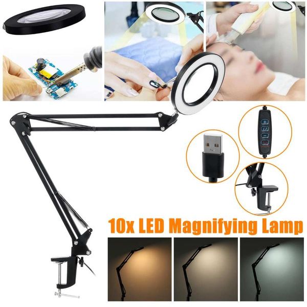 table lamps 10x magnifying glass desk lamp led 3 colors adjustable light flexible bright magnifier for soldering reading beauty
table lamps 10x magnifying glass desk lamp led 3 colors adjustable light flexible bright magnifier for soldering reading beauty