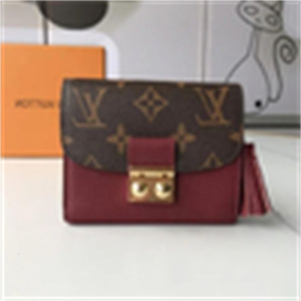 card brand designer luxury m60208 women's bag short leather long s chain wallet pouches key ho, Black;red
card brand designer luxury m60208 women's bag short leather long s chain wallet pouches key ho, Black;red