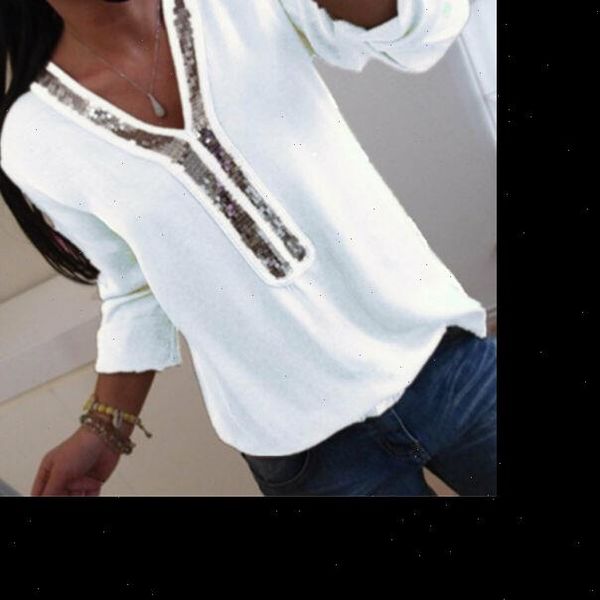 womens clothing plus size women v neck chiffon long sleeve shirt blouse casual loose sequin top, White
womens clothing plus size women v neck chiffon long sleeve shirt blouse casual loose sequin top, White