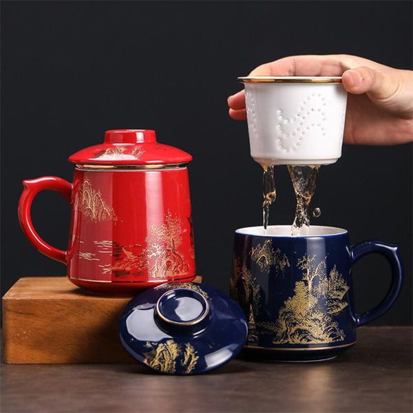 cups & saucers ceramic modern minimalist tea cup with lid and filter separation porcelain office business gift
cups & saucers ceramic modern minimalist tea cup with lid and filter separation porcelain office business gift