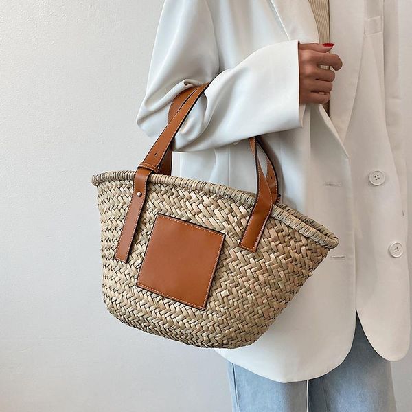 evening bags weave large tote bag 2021 summer quality straw women's designer handbag high capacity beach travel basket
evening bags weave large tote bag 2021 summer quality straw women's designer handbag high capacity beach travel basket