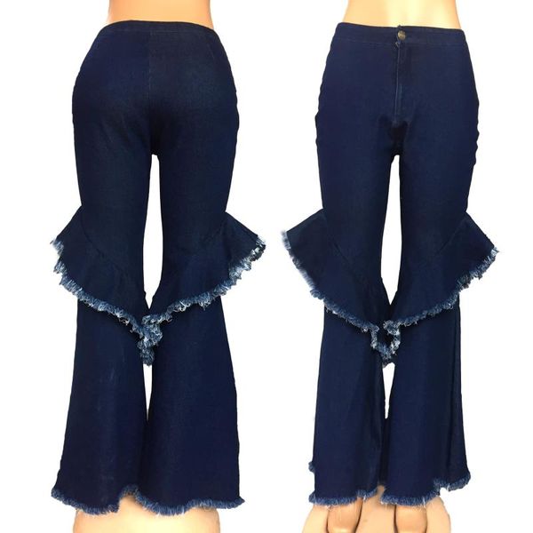 women's jeans denim trousers women long flare pants blue ruffles high waist woman streetwear spring & autumn casual y2k femme dropship
women's jeans denim trousers women long flare pants blue ruffles high waist woman streetwear spring & autumn casual y2k femme dropship
