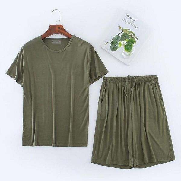 plus size summer modal home wear set short sleeve o neck men pajamas sets soft casual sleep comfortable workout shorts 8xl men's sleepw, Black;brown
plus size summer modal home wear set short sleeve o neck men pajamas sets soft casual sleep comfortable workout shorts 8xl men's sleepw, Black;brown