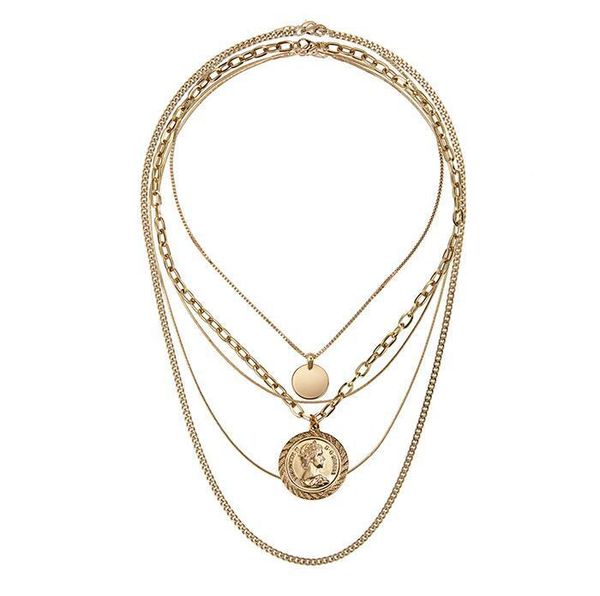 chokers gold silver color coin pendant necklace female layered necklaces for women 2021 fashion jewelry clavicle chains arrive, Golden;silver
chokers gold silver color coin pendant necklace female layered necklaces for women 2021 fashion jewelry clavicle chains arrive, Golden;silver
