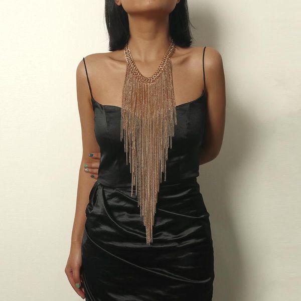 2021 vintage necklaces women trendy maxi clavicle necklace long tassel necklace, Golden;silver
2021 vintage necklaces women trendy maxi clavicle necklace long tassel necklace, Golden;silver