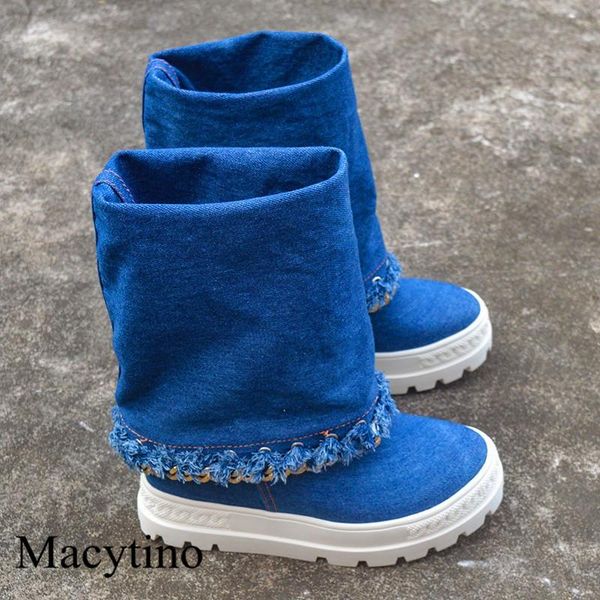boots denim metal chain design women's round-toe inner heightening fashion casual winter, Black
boots denim metal chain design women's round-toe inner heightening fashion casual winter, Black