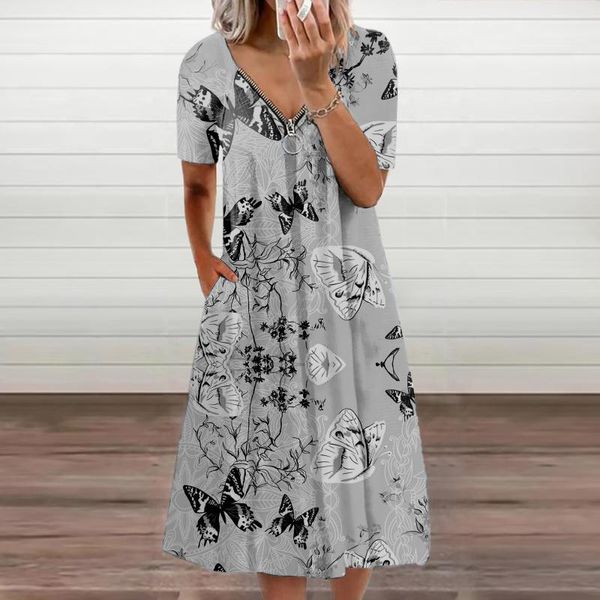 maternity dresses dress women summer korean casual v-neck zipper non-positioning printing midi damen abend kleid lang weiss#30, White
maternity dresses dress women summer korean casual v-neck zipper non-positioning printing midi damen abend kleid lang weiss#30, White
