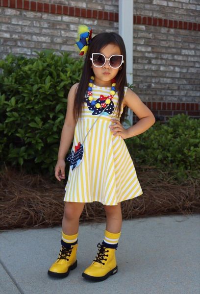 spring summer baby outfits dress stripe cotton whale unicorn boutique clothes knee length match necklace socks bow and purse, White
spring summer baby outfits dress stripe cotton whale unicorn boutique clothes knee length match necklace socks bow and purse, White