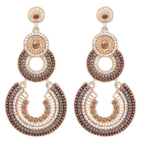 personalized earrings round hollow long earrings temperament diamond inlaid female earrings, Silver
personalized earrings round hollow long earrings temperament diamond inlaid female earrings, Silver
