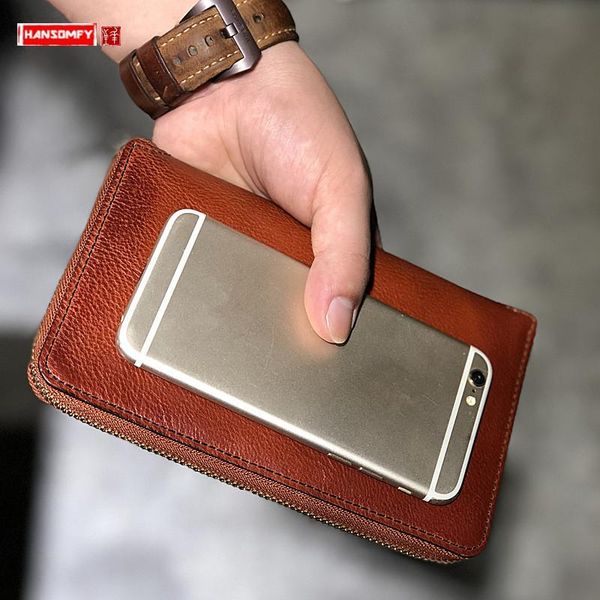 wallets men's clutch bag vintage leather large capacity men long wallet ticket holder multi-card purse mobile phone original, Red;black
wallets men's clutch bag vintage leather large capacity men long wallet ticket holder multi-card purse mobile phone original, Red;black