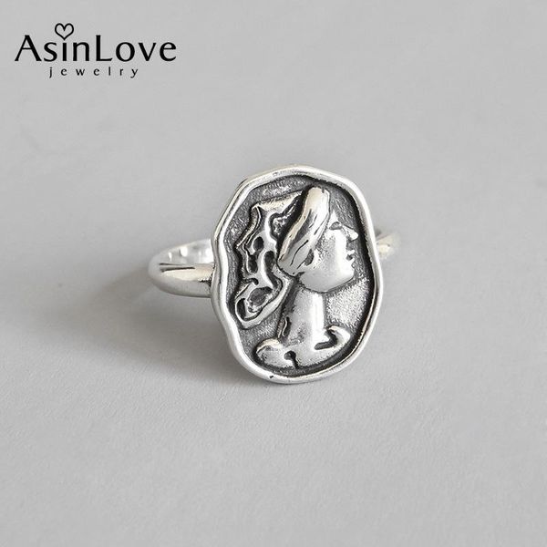 cluster rings asinlove vintage portrait ring real 925 sterling silver retro adjustable for women creative handmade designer fine jewelry, Golden;silver
cluster rings asinlove vintage portrait ring real 925 sterling silver retro adjustable for women creative handmade designer fine jewelry, Golden;silver