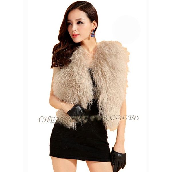 women's vests cx-g-b-51genuine mongolian lamb sheep fur vest ladies short gilet winter coat jacket, Black;white
women's vests cx-g-b-51genuine mongolian lamb sheep fur vest ladies short gilet winter coat jacket, Black;white