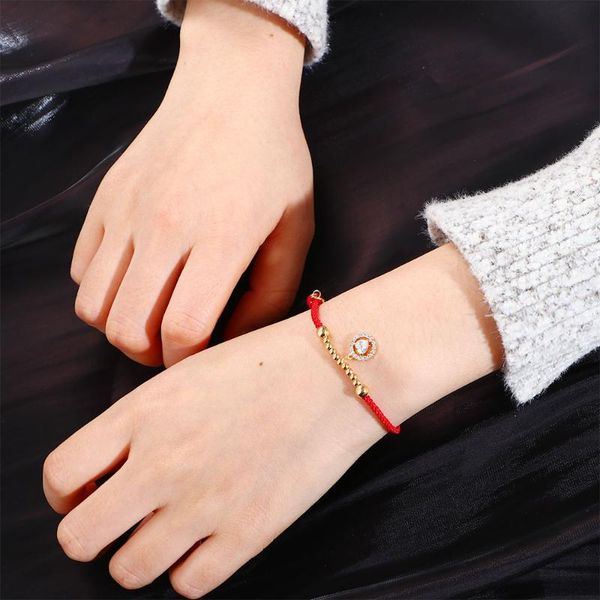 link, chain 2021 yeart lucky bracelets for women snowflake heart cross zircon charms adjustable red rope christmas gifts, Black
link, chain 2021 yeart lucky bracelets for women snowflake heart cross zircon charms adjustable red rope christmas gifts, Black