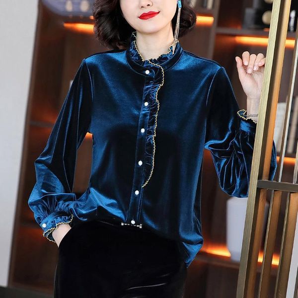 women's polos velvet bottoming shirt fashion 2021 spring autumn half-high collar long sleeve casual t-shirt female clothing blusas, White
women's polos velvet bottoming shirt fashion 2021 spring autumn half-high collar long sleeve casual t-shirt female clothing blusas, White