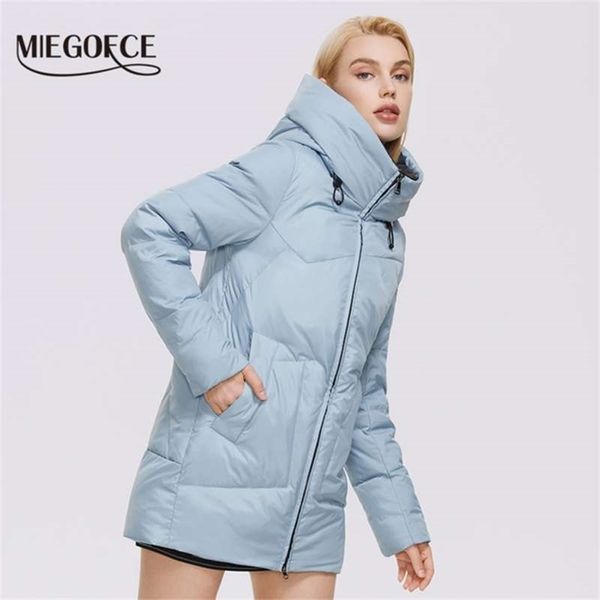 miegofce winter medium long jacket women personalized fashion warm cotton coat thick quality parka d21852 210927, Black
miegofce winter medium long jacket women personalized fashion warm cotton coat thick quality parka d21852 210927, Black