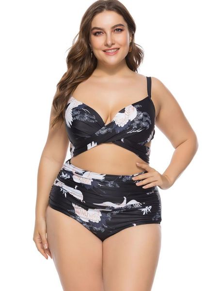women's swimwear summer swimsuit xl 2xl 3xl 4xl 5xl big cup large size two piece women high waist halter beachwear bathing suit, White;black
women's swimwear summer swimsuit xl 2xl 3xl 4xl 5xl big cup large size two piece women high waist halter beachwear bathing suit, White;black