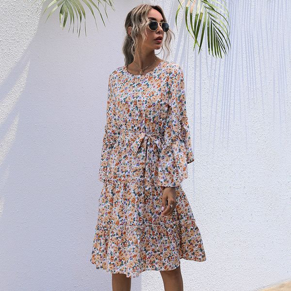 2021 fashion chiffon print casual flare sleeve ruffles high waist floral bandage for women new t625, Black;gray
2021 fashion chiffon print casual flare sleeve ruffles high waist floral bandage for women new t625, Black;gray