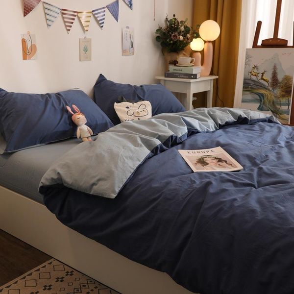 bedding sets 2021 simple soild color set navy blue and gary double side bed comforter nordic full size bedroom
bedding sets 2021 simple soild color set navy blue and gary double side bed comforter nordic full size bedroom