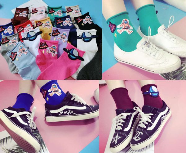creative universe star embroidered crimped socks asymmetric cartoon girl planet casual cotton, Black;white
creative universe star embroidered crimped socks asymmetric cartoon girl planet casual cotton, Black;white