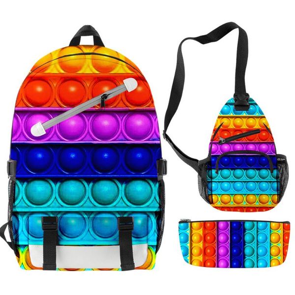 backpack 3pcs/set 3d rainbow men waterproof women oxford outdoor travel boys girls schoolbag chest bag
backpack 3pcs/set 3d rainbow men waterproof women oxford outdoor travel boys girls schoolbag chest bag