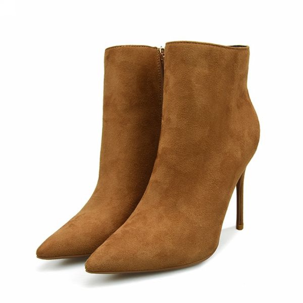 2018 women winter boots pointed toe ankle boots for women short plush stiletto shoes high heels boots women, Black
2018 women winter boots pointed toe ankle boots for women short plush stiletto shoes high heels boots women, Black