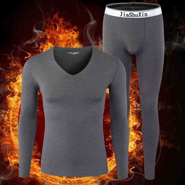 37 degree constant temperature self heating and winter v-neck tracels t plush thermal underwear men's autumn set, Gray
37 degree constant temperature self heating and winter v-neck tracels t plush thermal underwear men's autumn set, Gray