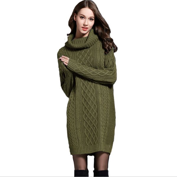 yocalor winter crochet sweater dress plus size spring women long sleeves turtleneck black knitted dress lady dresses for winter x0521, Black;gray
yocalor winter crochet sweater dress plus size spring women long sleeves turtleneck black knitted dress lady dresses for winter x0521, Black;gray