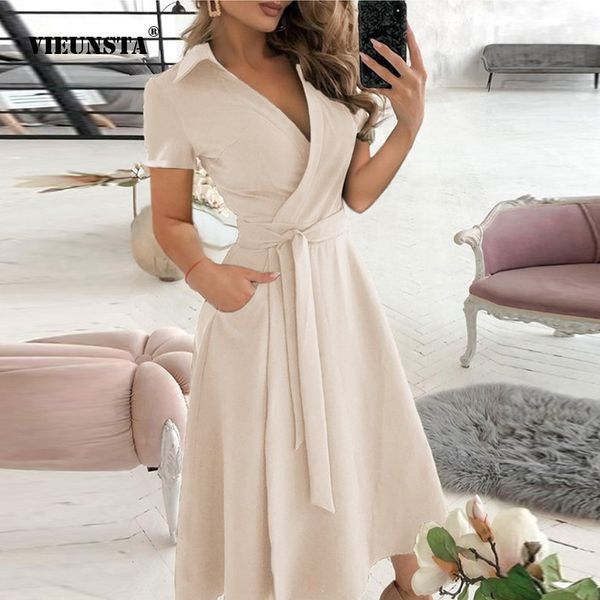 office lady elegant summer sleeveless dress women casual turn-down collar belt dress v neck slim solid long party dress xxl x0521, Black;gray
office lady elegant summer sleeveless dress women casual turn-down collar belt dress v neck slim solid long party dress xxl x0521, Black;gray