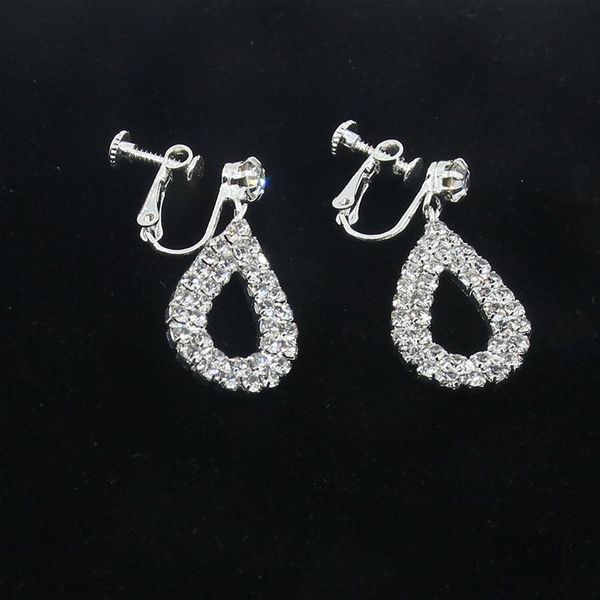 clip-on & screw back sparkling luxury crystal full clip earrings without piercing pendant for women wedding ball prom jewelry wholesale, Silver
clip-on & screw back sparkling luxury crystal full clip earrings without piercing pendant for women wedding ball prom jewelry wholesale, Silver