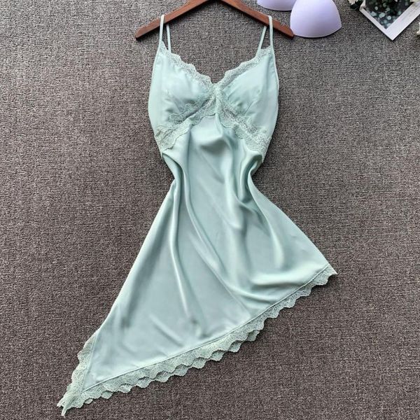 women's sleepwear green women nightgown satin spaghetti strap novelty nightdress lace nightwear female v-neck sleep dress home wear, Black;red
women's sleepwear green women nightgown satin spaghetti strap novelty nightdress lace nightwear female v-neck sleep dress home wear, Black;red