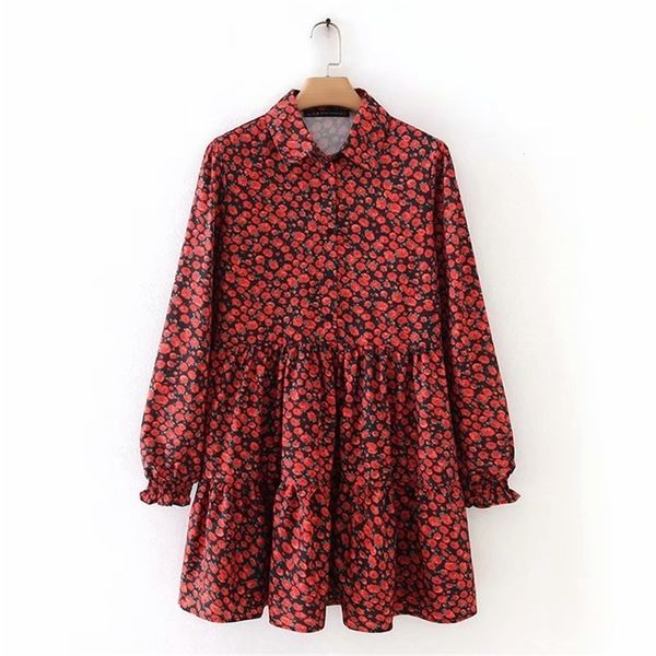 new women vintage pleats red flower print mini dress female long sleeve casual vestidos chic sweet ruffles chic dresses ds3045 210309, Black;gray
new women vintage pleats red flower print mini dress female long sleeve casual vestidos chic sweet ruffles chic dresses ds3045 210309, Black;gray