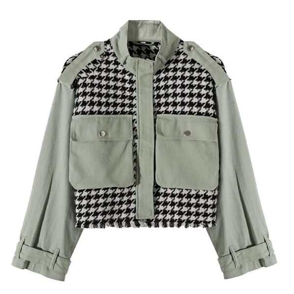 women's jackets women three dimensional bag contrast color short coat 2021 female long sleeve outerwear casual lady loose c979, Black;brown
women's jackets women three dimensional bag contrast color short coat 2021 female long sleeve outerwear casual lady loose c979, Black;brown