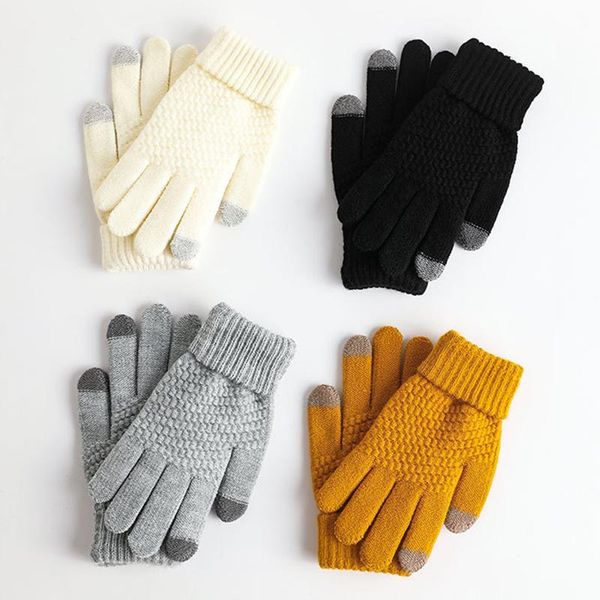five fingers gloves winter furry warm knitted women' touch screen wrist full finger mittens outdoor plush thick cycling driving work g, Blue;gray
five fingers gloves winter furry warm knitted women' touch screen wrist full finger mittens outdoor plush thick cycling driving work g, Blue;gray