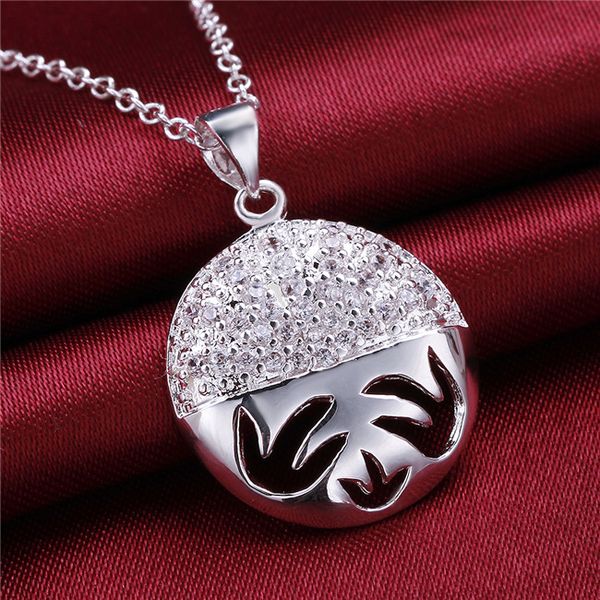 round zircon sterling silver plated necklace dmsn549 size p:2.8x1.9cm,18 inchs ; fashion 925 silver plate necklaces jewelry chain
round zircon sterling silver plated necklace dmsn549 size p:2.8x1.9cm,18 inchs ; fashion 925 silver plate necklaces jewelry chain