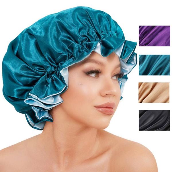 fashion new solid color women satin bonnet stain silky big bonnet for lady sleep cap headwrap hat hair wrap accessories
fashion new solid color women satin bonnet stain silky big bonnet for lady sleep cap headwrap hat hair wrap accessories
