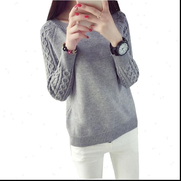 2021 sweater women pullover twist pattern o neck solid color autumn winter korean womens sweaters and pullovers vestidos lxj433, White;black
2021 sweater women pullover twist pattern o neck solid color autumn winter korean womens sweaters and pullovers vestidos lxj433, White;black