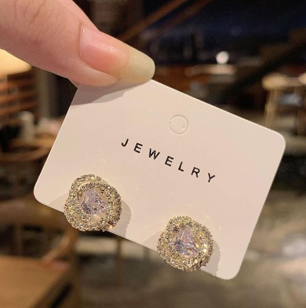 stud luxury zircon full diamond round button earrings retro hong kong style for women's 14k gold, Golden;silver
stud luxury zircon full diamond round button earrings retro hong kong style for women's 14k gold, Golden;silver